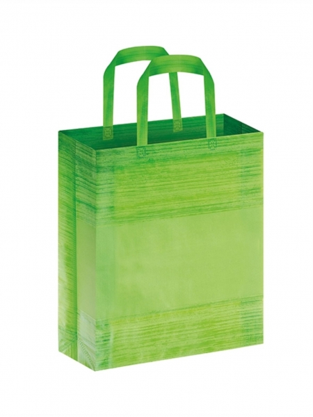 Shopper Borse in tnt con soffietto e manici corti - 23x30x10 cm